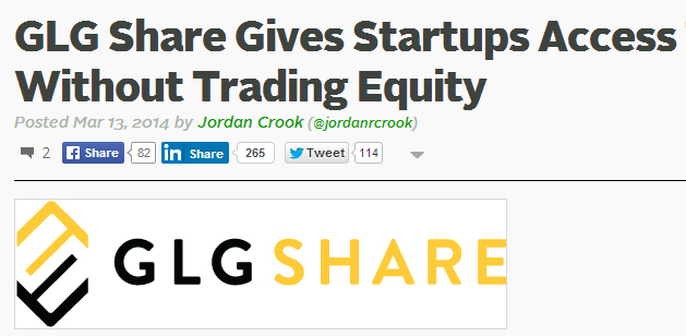 GLG Share offers startups and founders access to mentorship without exchanging equity