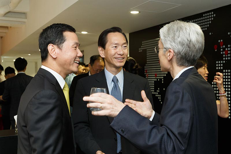 Alexander-Saint Amand with members of the Hong Kong office