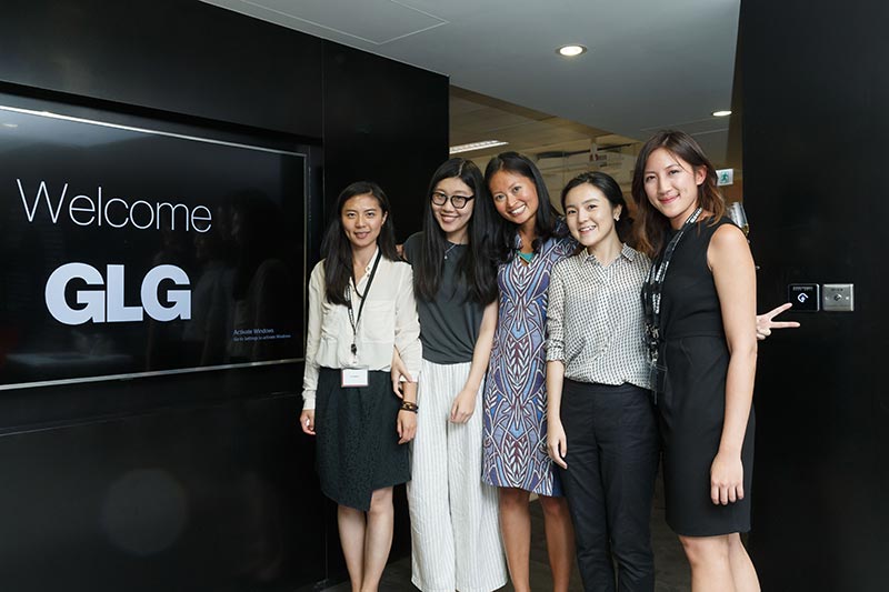 Alexander-Saint Amand with members of the Hong Kong office