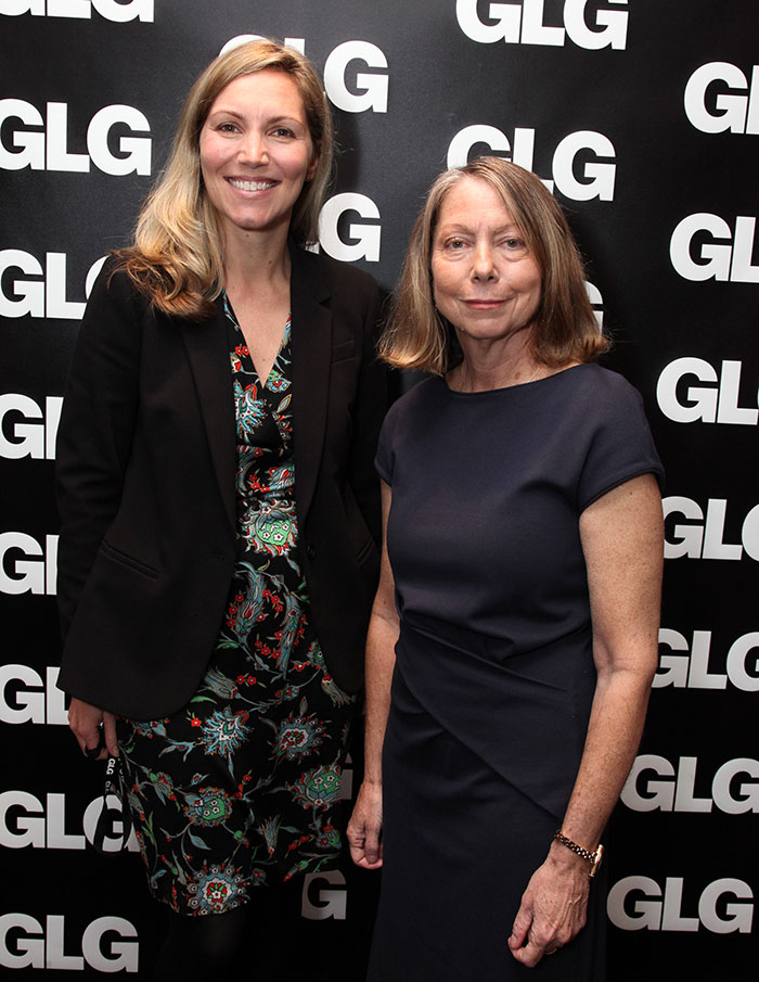 Meredith Taylor, left, Americas Head of Consumer Goods & Services at GLG and Jill Abramson